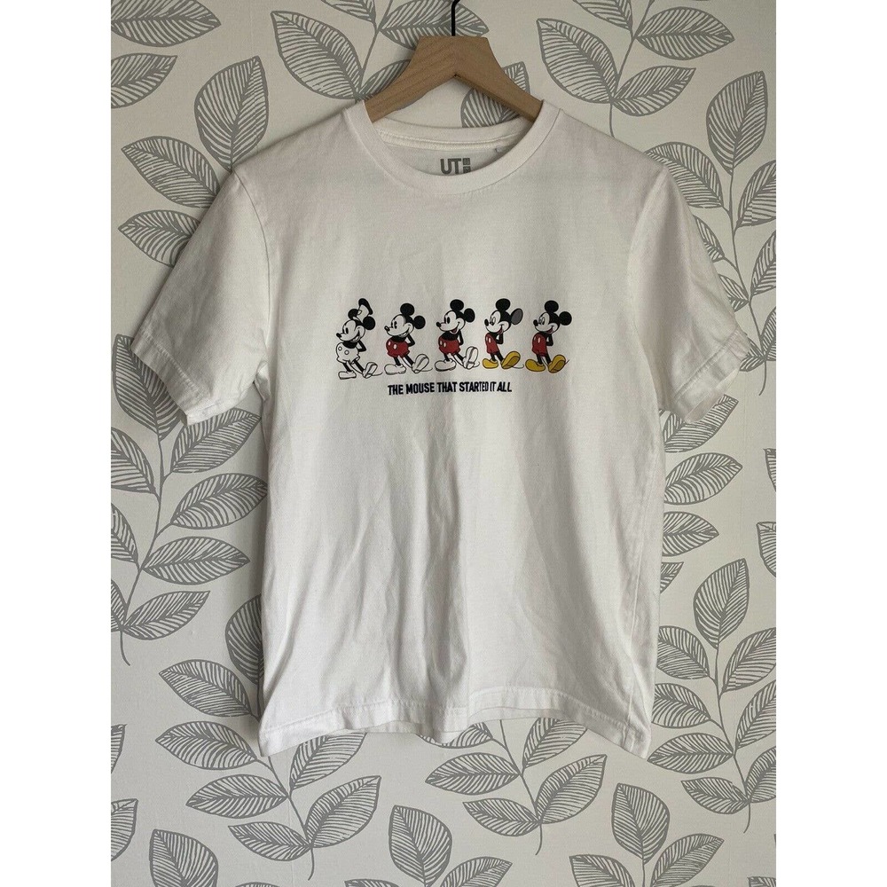 Disney x UNIQLO Mickey Mouse Embroidered T-shirt, Size - Women's S
